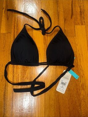 NWT Sunsets Black Triangle Bikini Top - Women Swim